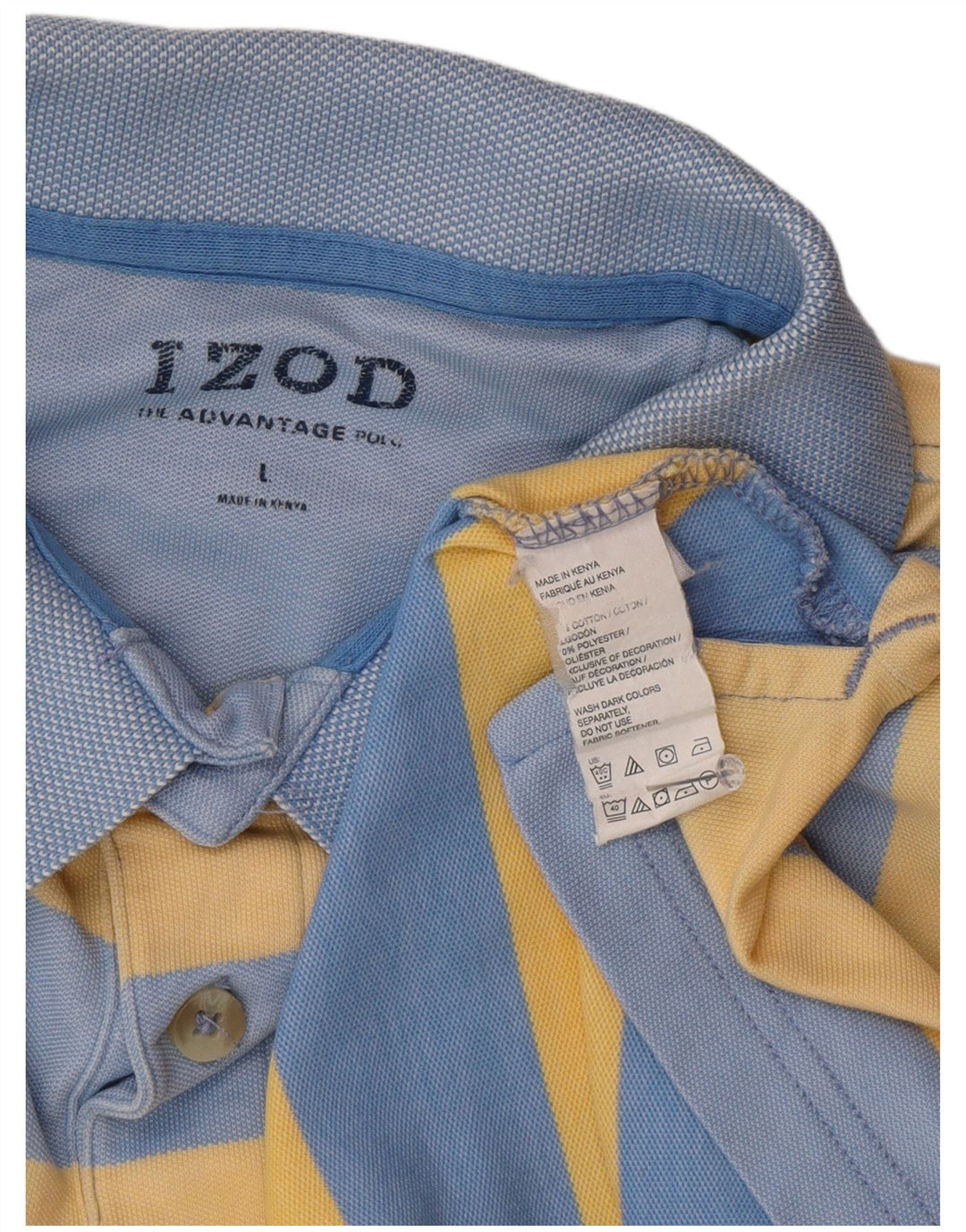 Polo da uomo Izod grande in cotone blu