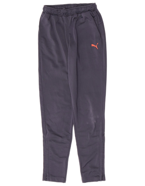 Pantaloni della tuta da ragazzo Puma 11-12 anni in poliestere blu navy