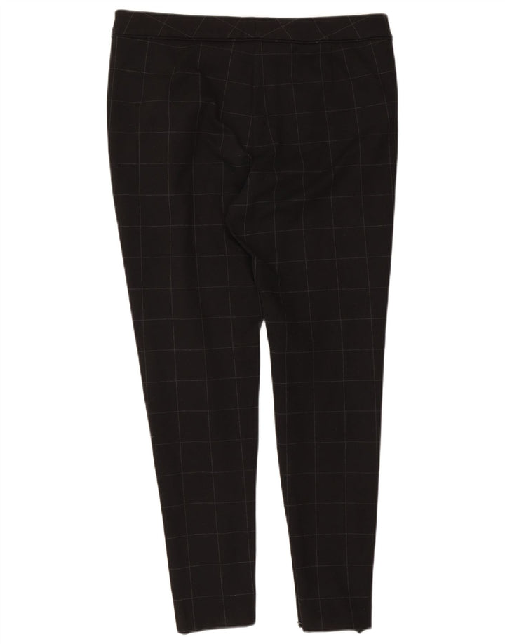 Pantaloni casual slim da donna Marks & Spencer W34 L29 quadri neri