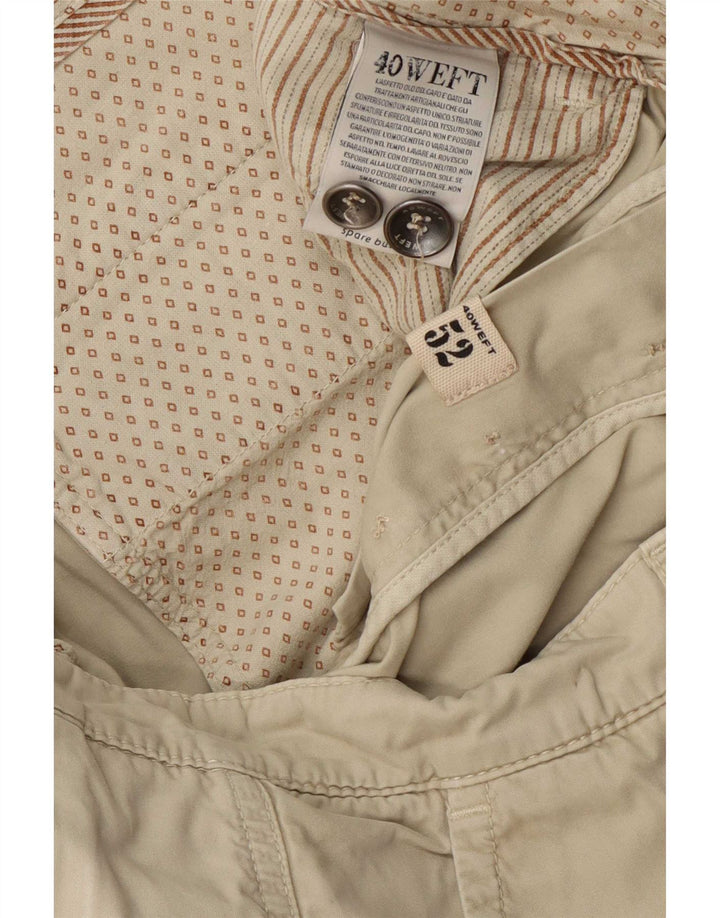 Pantaloncini cargo da uomo 40Weft IT 52 XL W38 Cotone beige