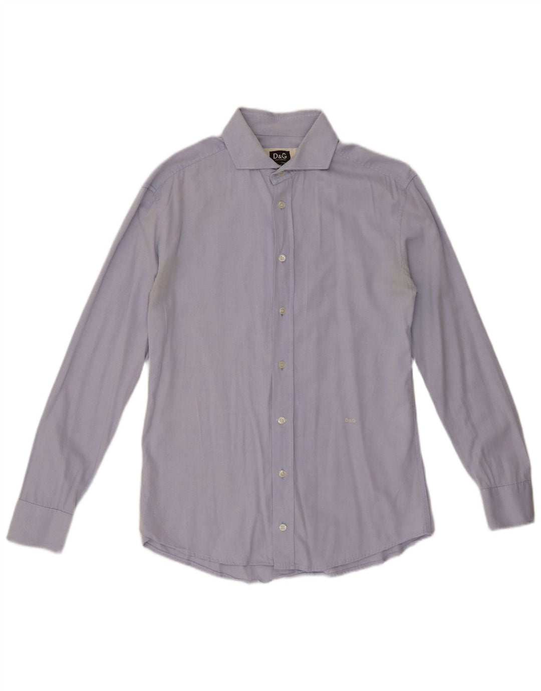 DOLCE & GABBANA Camicia Uomo Blu Medio Cotone