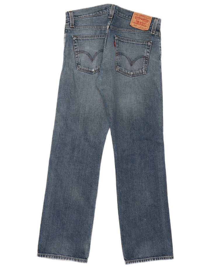 LEVI'S Jeans 514 slim dritti da uomo W32 L32 cotone blu