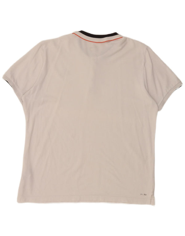 Polo Adidas Climalite da uomo XL in cotone bianco