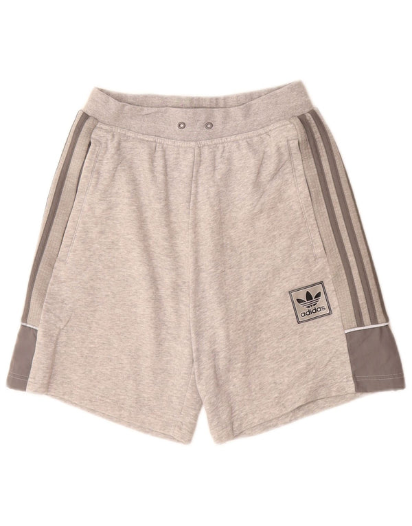 Pantaloncini sportivi da uomo ADIDAS piccoli in cotone grigio