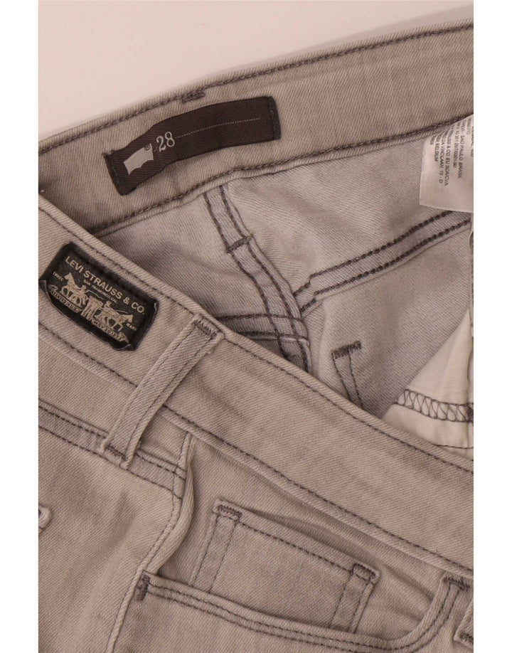 Jeans cropped da donna Levi's W28 L25 cotone grigio