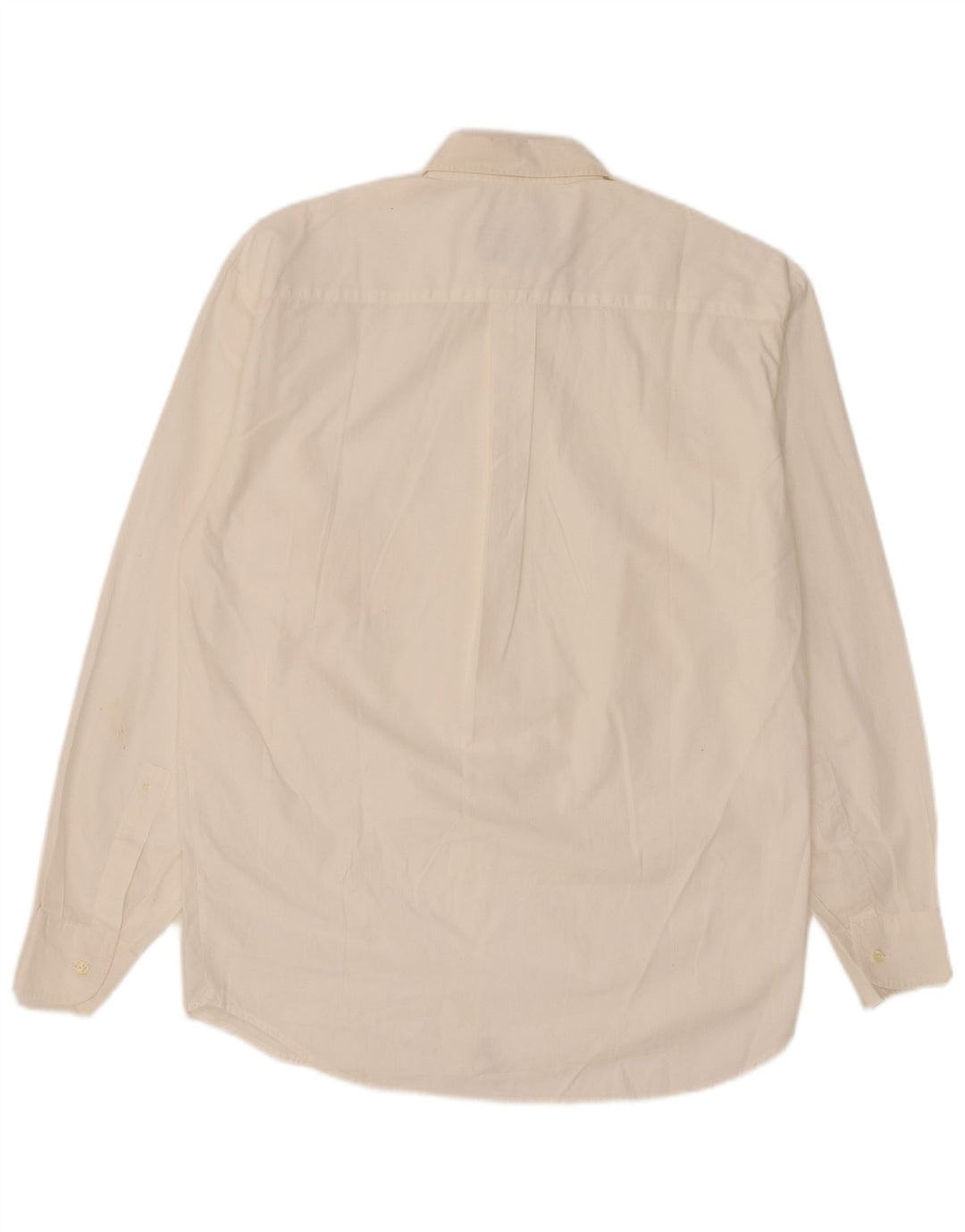 Camicia vintage da uomo piccola in cotone bianco