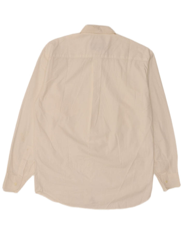 Camicia vintage da uomo piccola in cotone bianco
