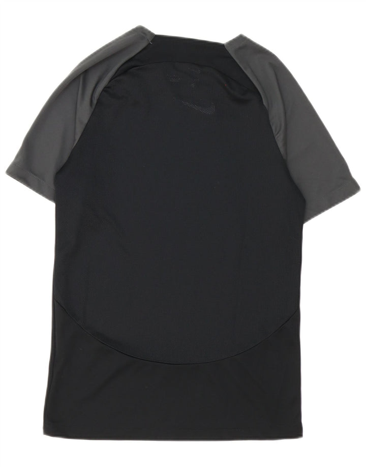 T-shirt grafica Nike Dri Fit da uomo, piccola, in poliestere color block nero