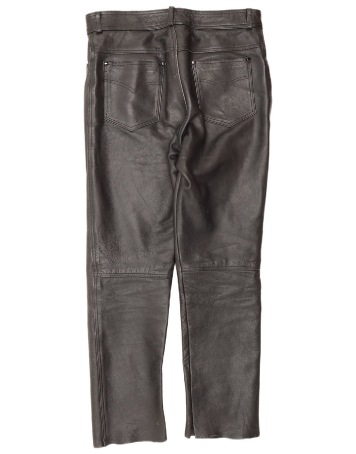 Pantaloni in pelle da uomo Heros By Held W32 L30 Pelle nera