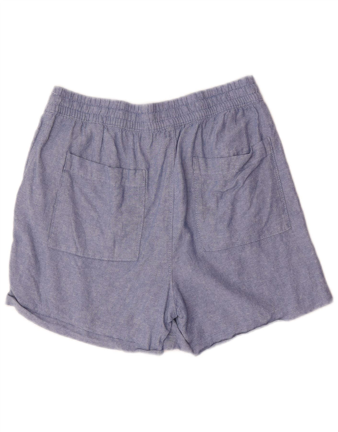 Pantaloncini casual da donna Marks & Spencer UK 12 medi W30 lino blu