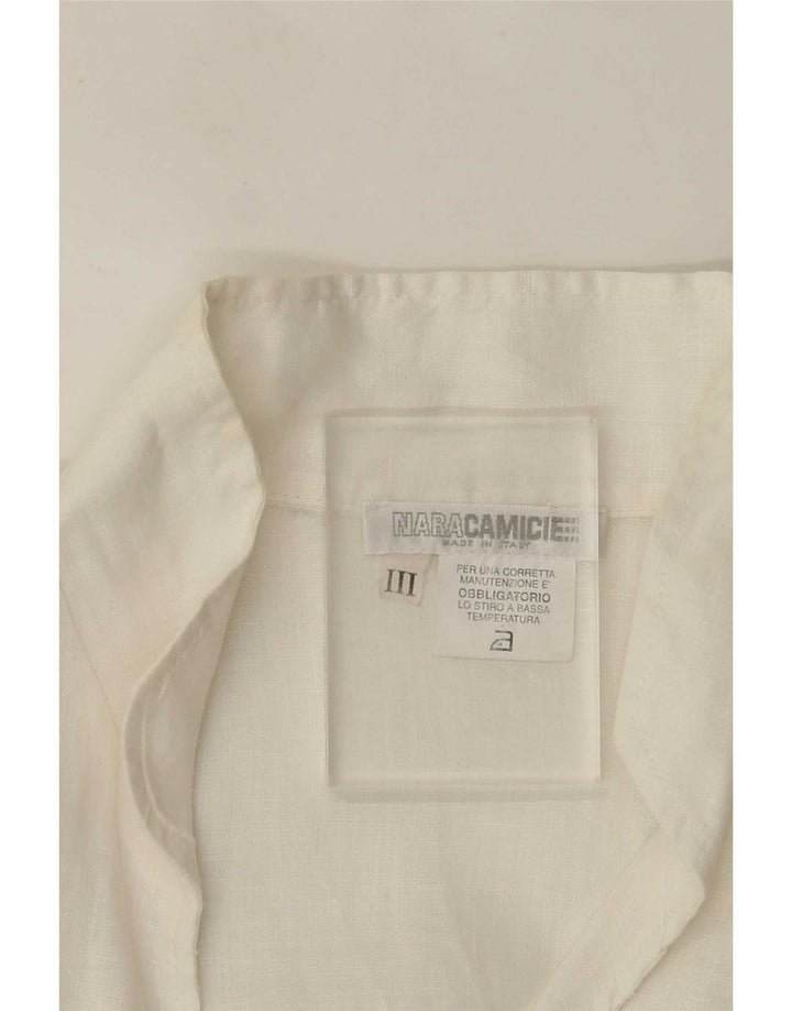 Abito camicia da donna Naracamicie UK 12 bianco medio