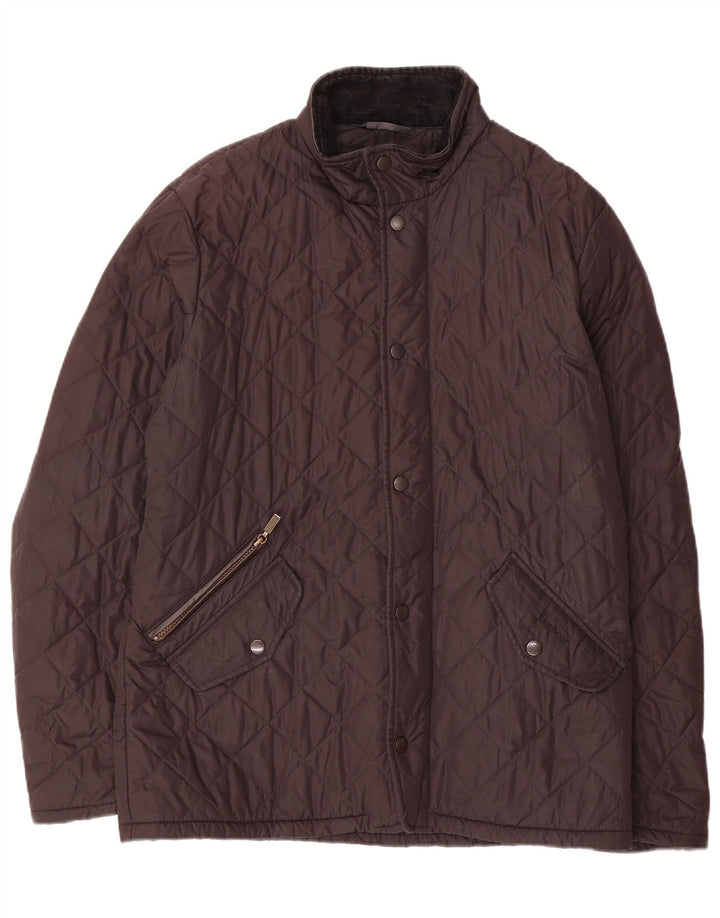 Giacca trapuntata da uomo BARBOUR UK 36 piccola in poliestere nero