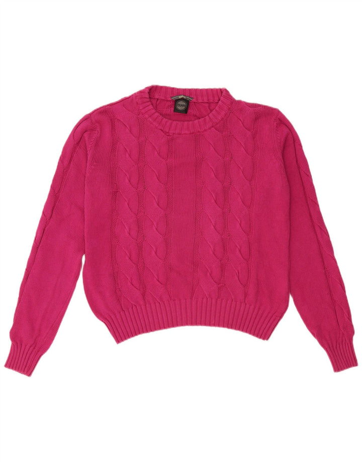 Maglione girocollo oversize corto da donna COLMAR UK 10 piccolo rosa