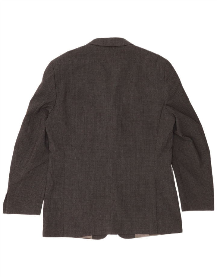 Giacca blazer da uomo a 3 bottoni Zara UK 40 grande lana grigia