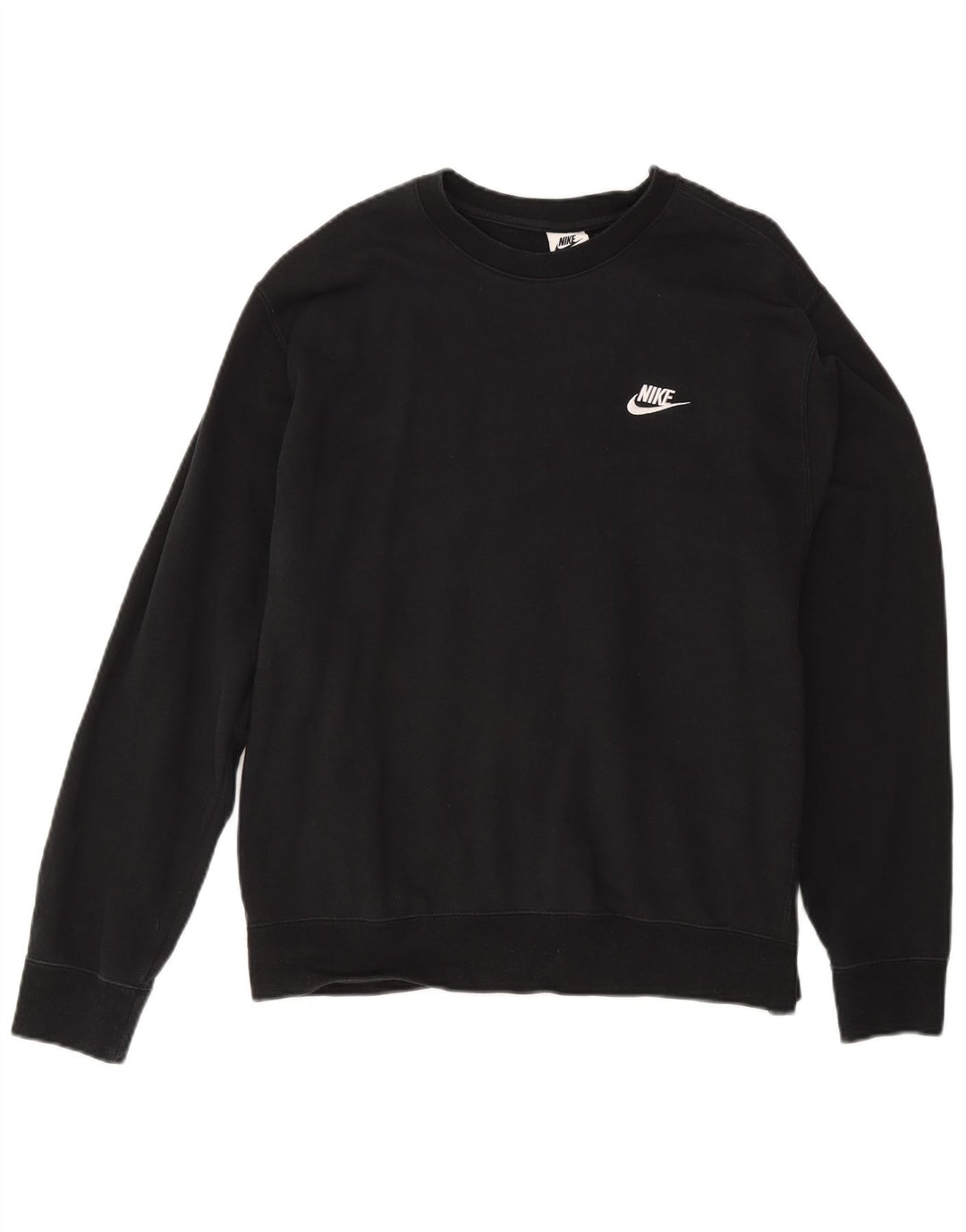 Felpa da uomo Nike Maglione grande in cotone nero
