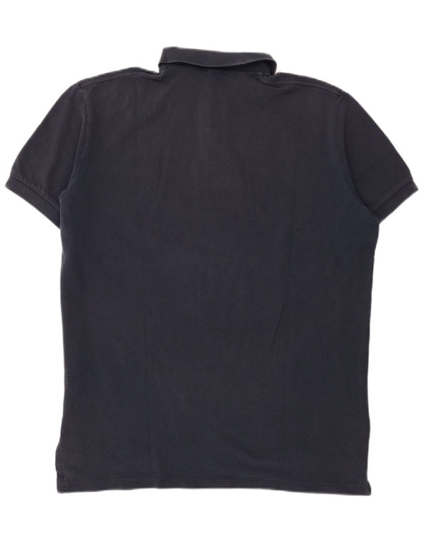 Polo Ralph Lauren Mens Graphic Rugby Shirt Large Navy Blue Cotton