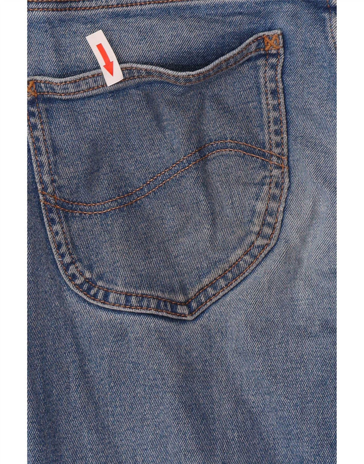Jeans Lee da donna a gamba larga corta W29 L26 cotone blu