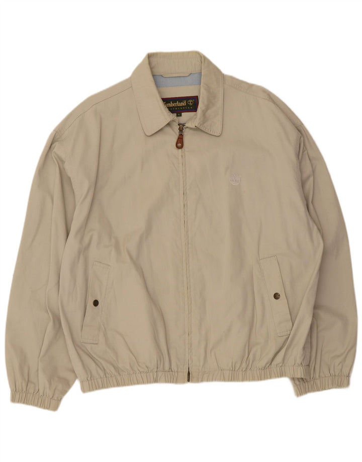 Giacca bomber da uomo Timberland UK 40 grande cotone beige
