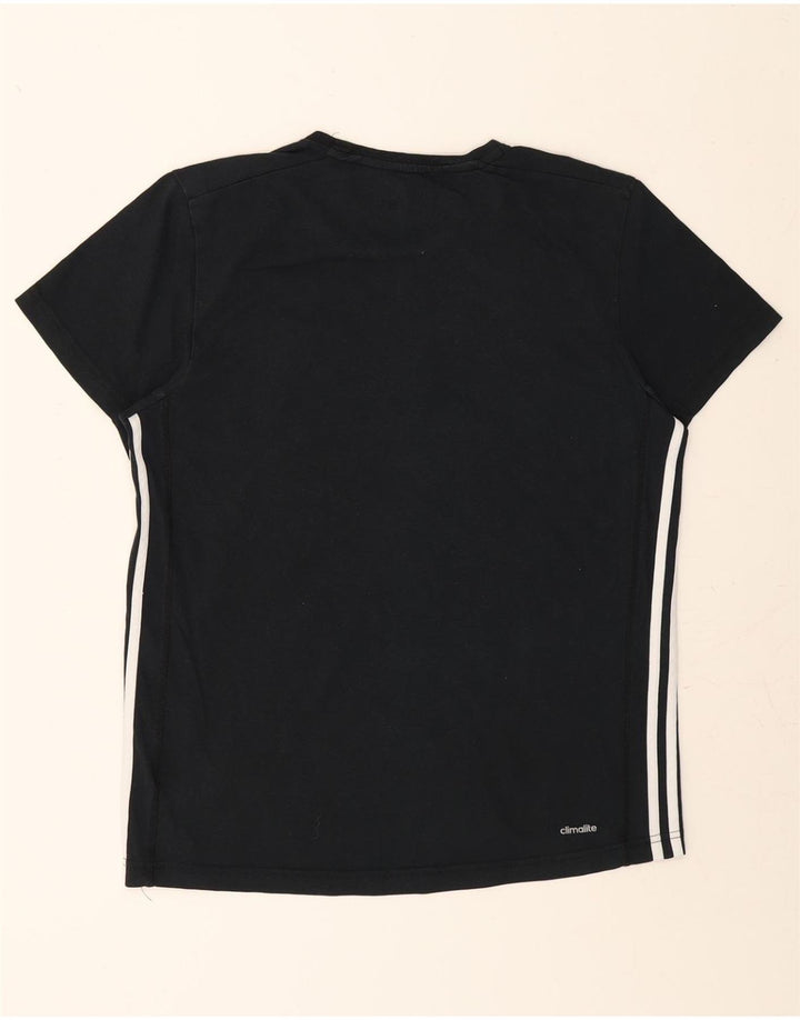 ADIDAS Mens Climalite T-Shirt Top Medium Black Cotton Vintage Adidas and Second-Hand Adidas from Messina Hembry 