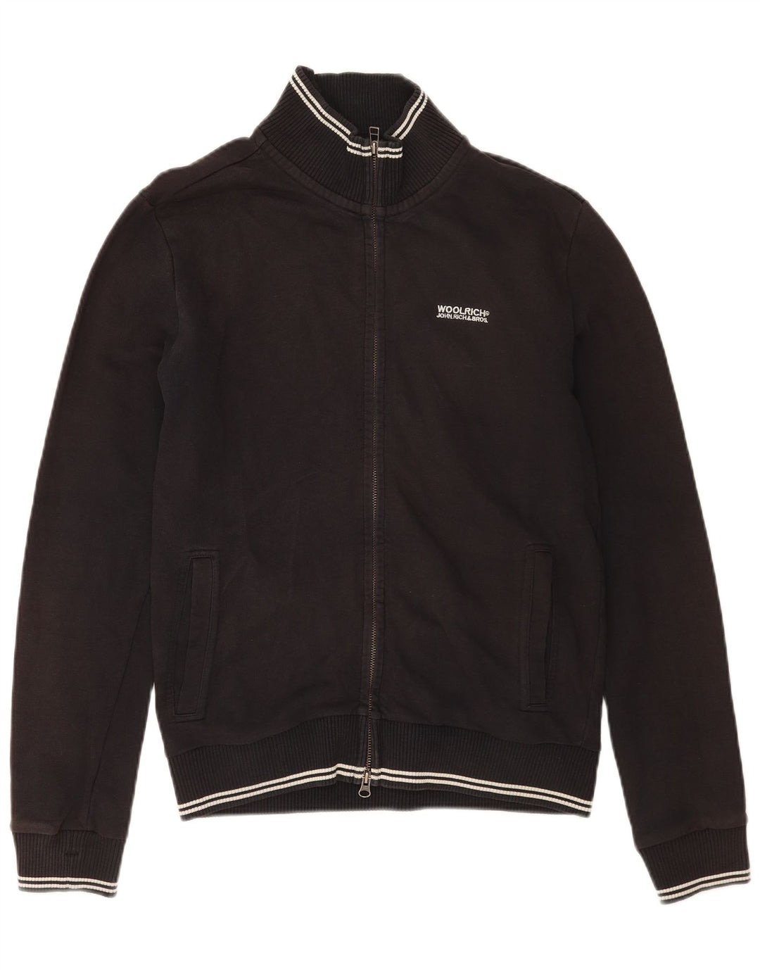 Giacca da tuta da uomo Woolrich in cotone nero medio