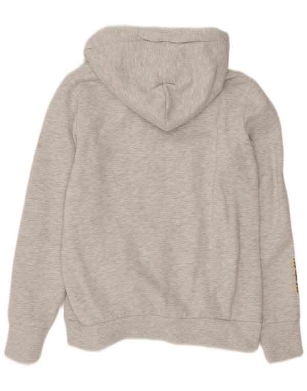 Felpa con cappuccio grafica da donna Superdry UK 12 Poliestere grigio medio