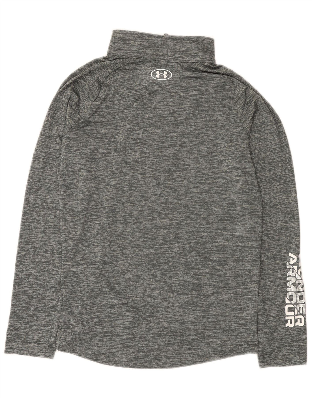 Maglietta Under Armour per ragazze con grafica pullover, 11-12 anni, grande grigia