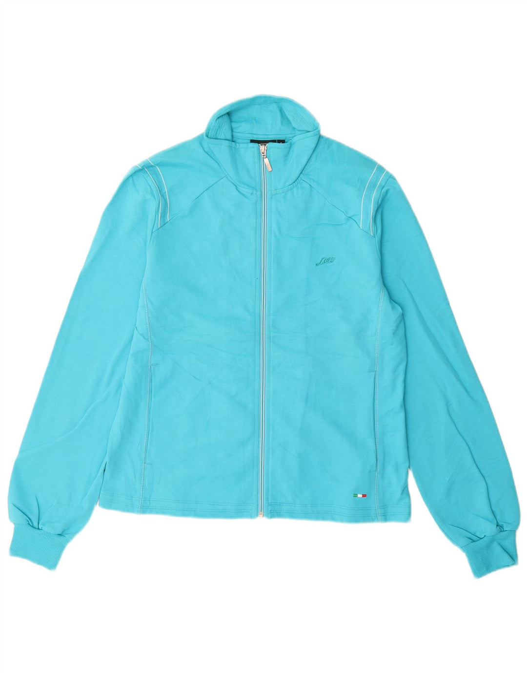 Giacca da ginnastica da donna LOTTO UK 10 piccola in cotone blu
