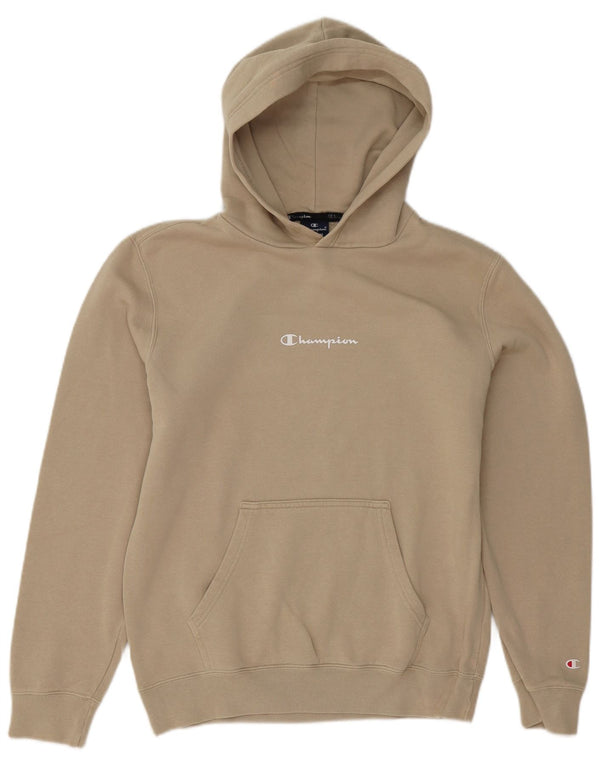 Felpa con cappuccio da uomo Champion in cotone beige medio