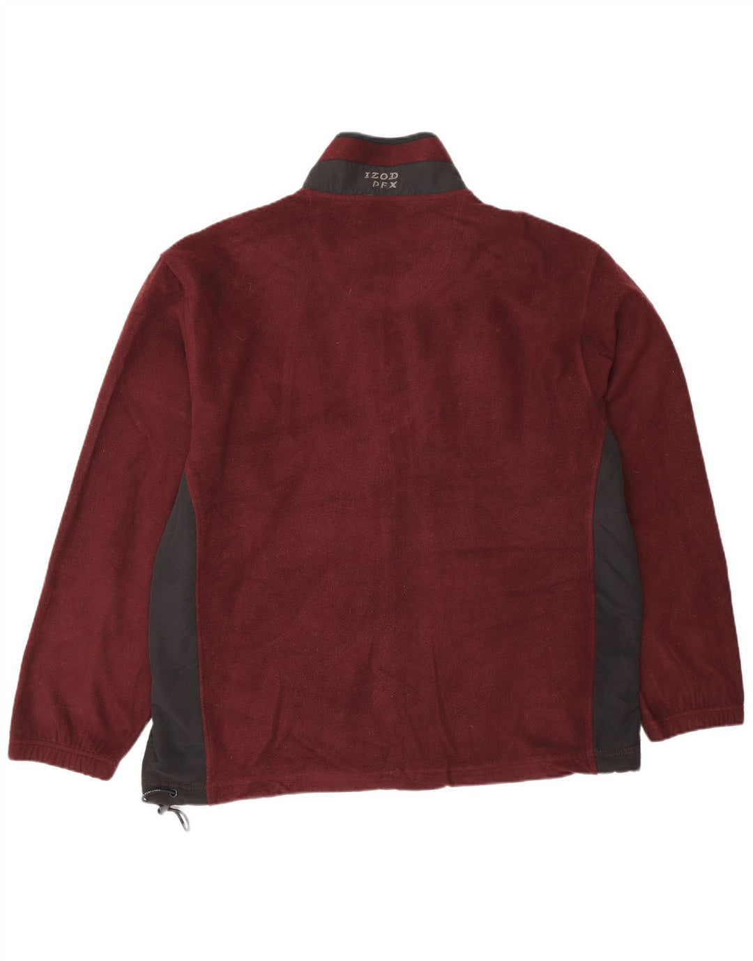 Giacca in pile da uomo Izod UK 42 XL Poliestere color block bordeaux