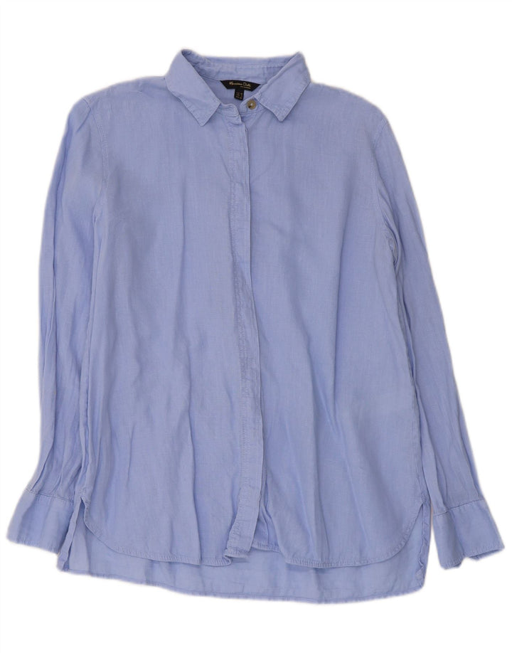 Camicia da donna Massimo Dutti EU 38 piccolo lino blu
