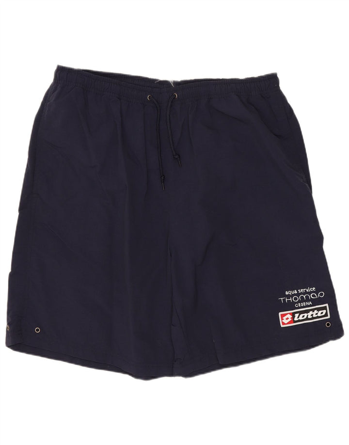 Pantaloncini sportivi da uomo Lotto UK 42/44 XL Blu navy in poliammide