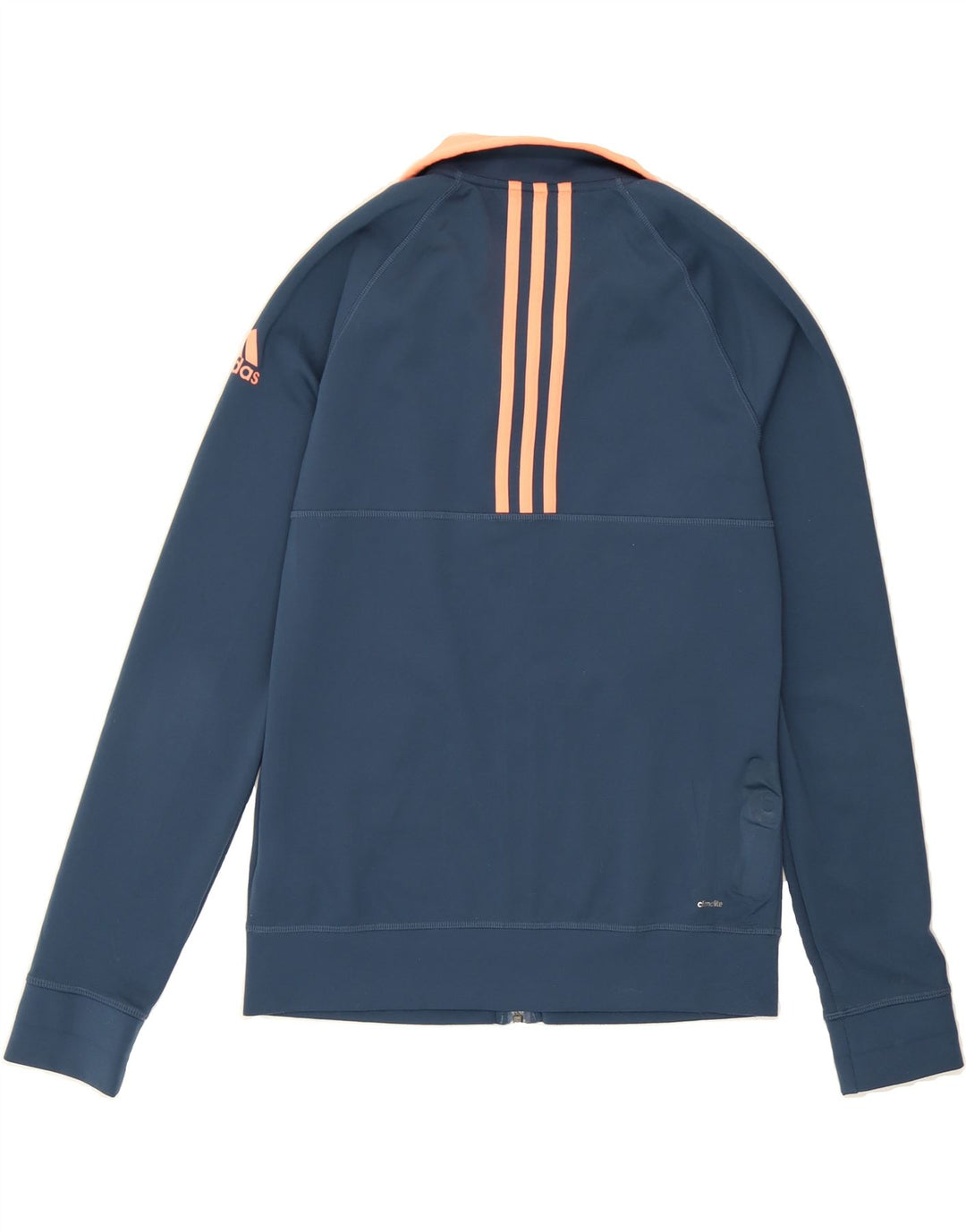 ADIDAS Womens Climalite Tracksuit Top Jacket UK 8/10 Small Navy Blue Vintage Adidas and Second-Hand Adidas from Messina Hembry 