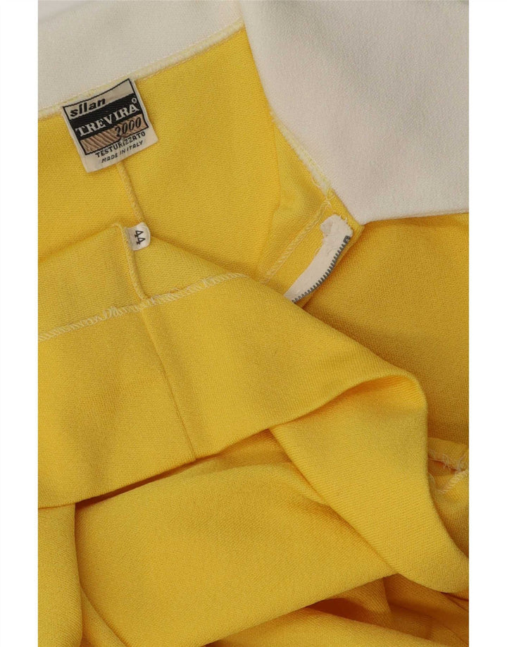 Abito polo da donna Trevira IT 44 Poliestere color block giallo medio