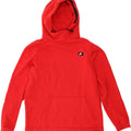 Felpa con cappuccio da uomo NIKE in cotone rosso medio