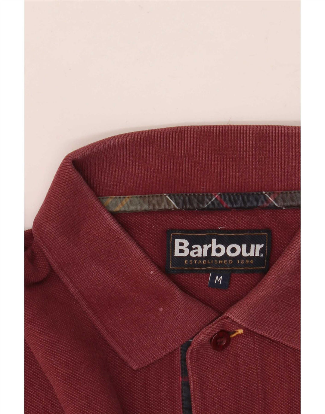 Polo da uomo Barbour Borgogna media