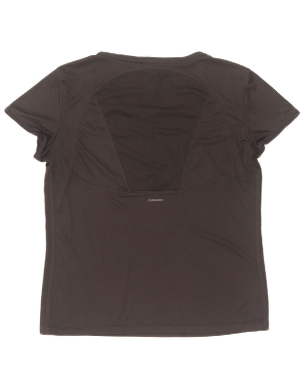 T-shirt Adidas Climacool da donna Top UK 16 grande poliestere nero