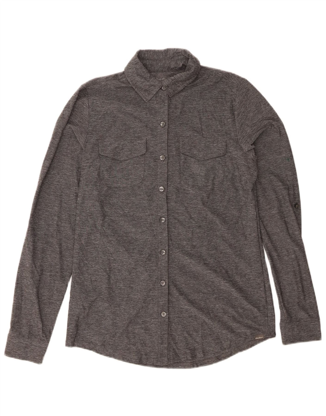 Camicia da donna EDDIE BAUER UK 6 XS Poliestere chiazzato grigio