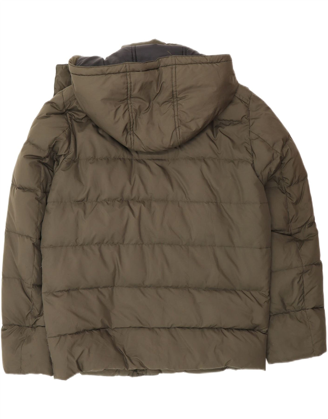 Giacca imbottita con cappuccio da uomo Fay UK 40 Large Khaki Poliammide
