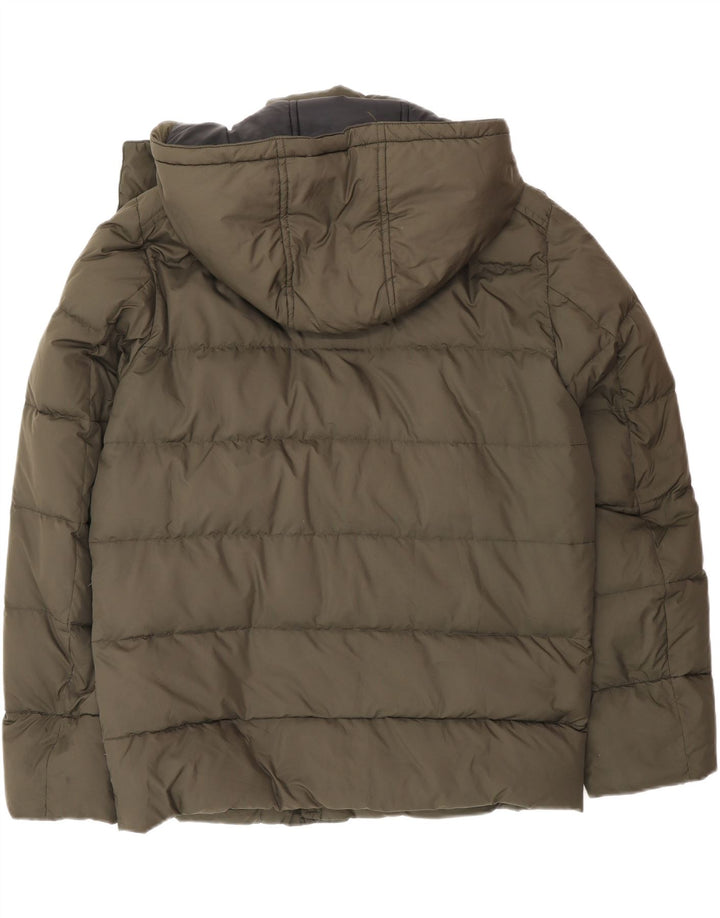 Giacca imbottita con cappuccio da uomo Fay UK 40 Large Khaki Poliammide