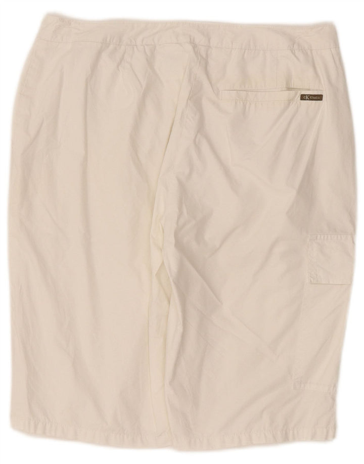 Pantaloncini cargo da uomo Calvin Klein W30 medio bianco