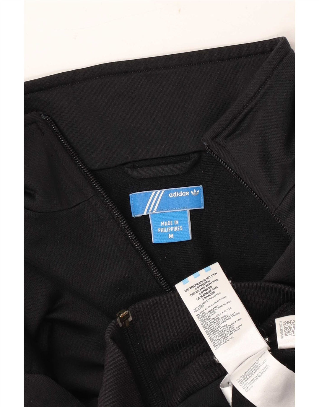 Giacca da tuta da donna Adidas UK 14 Medium Nero Poliestere