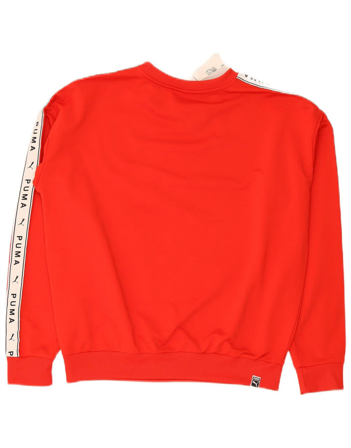Felpa grafica da donna Puma Jumper UK 12 Medium Red Colourblock