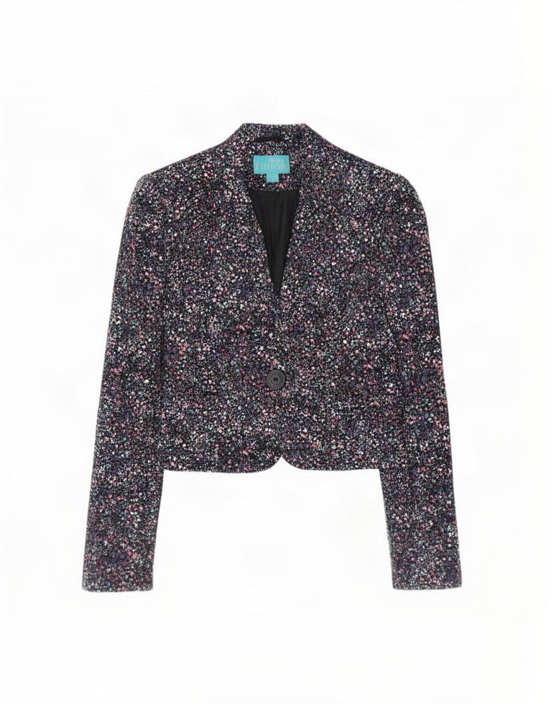 Giacca Bolero da donna Monsoon UK 12 Cotone floreale nero medio
