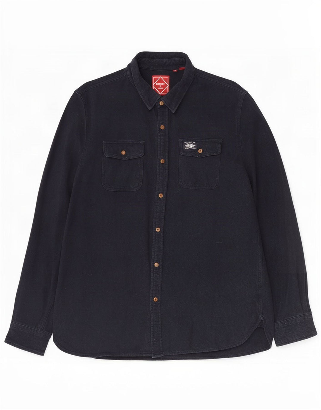 Camicia di jeans da uomo Superdry 2XL cotone blu navy