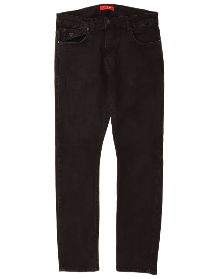 Jeans slim da uomo Guess W31 L31 cotone nero