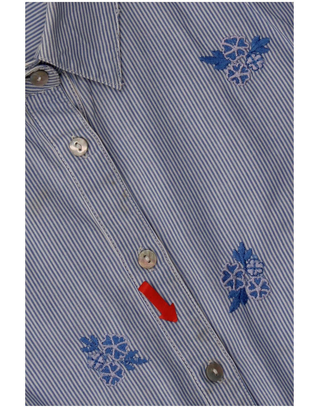 Camicia da donna Monsoon UK 8 Piccolo cotone floreale blu