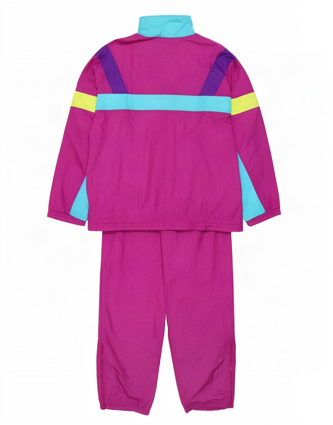 Tuta intera da uomo Fila IT 54 XL Viola Colourblock in poliammide