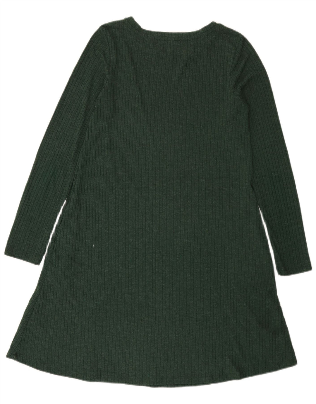 Abito maglione a maniche lunghe da donna Marks & Spencer UK 8 piccolo poliestere verde