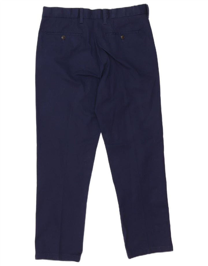 Pantaloni chino regolari Marks & Spencer da uomo Blue Harbour W34 L29 Blu Navy