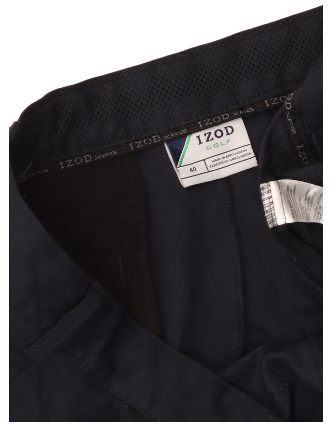 Pantaloncini cargo da uomo Izod W40 XL poliestere blu navy